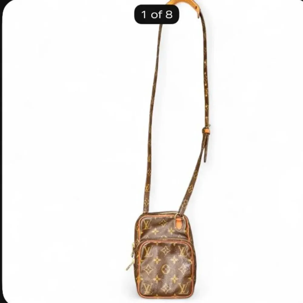 Louis Vuitton Vintage Monogram Mini Amazone Crossbody Bag France 1988 LV Travel